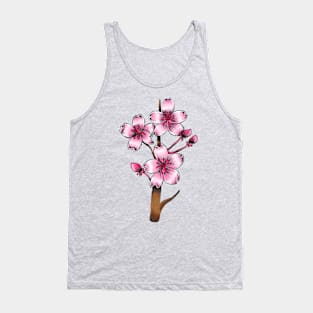 Japanese Cherry Blossom Flowers Tank Top